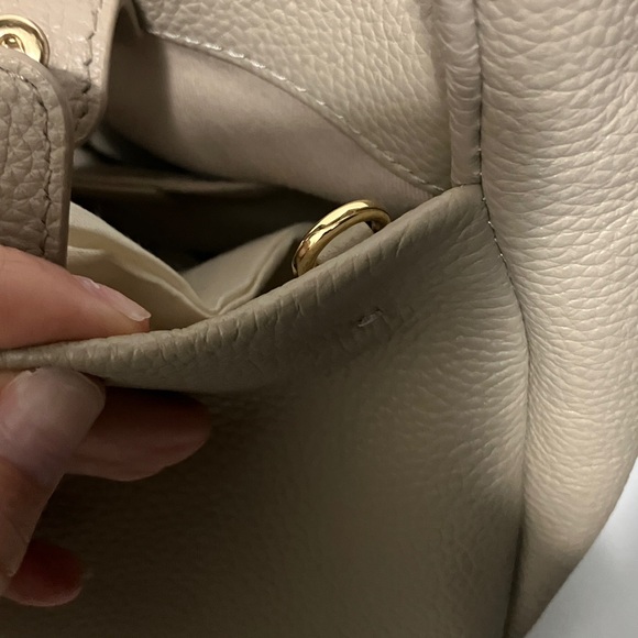 Quince Taupe Italian Leather Mini Bow Bag - Picture 7 of 8